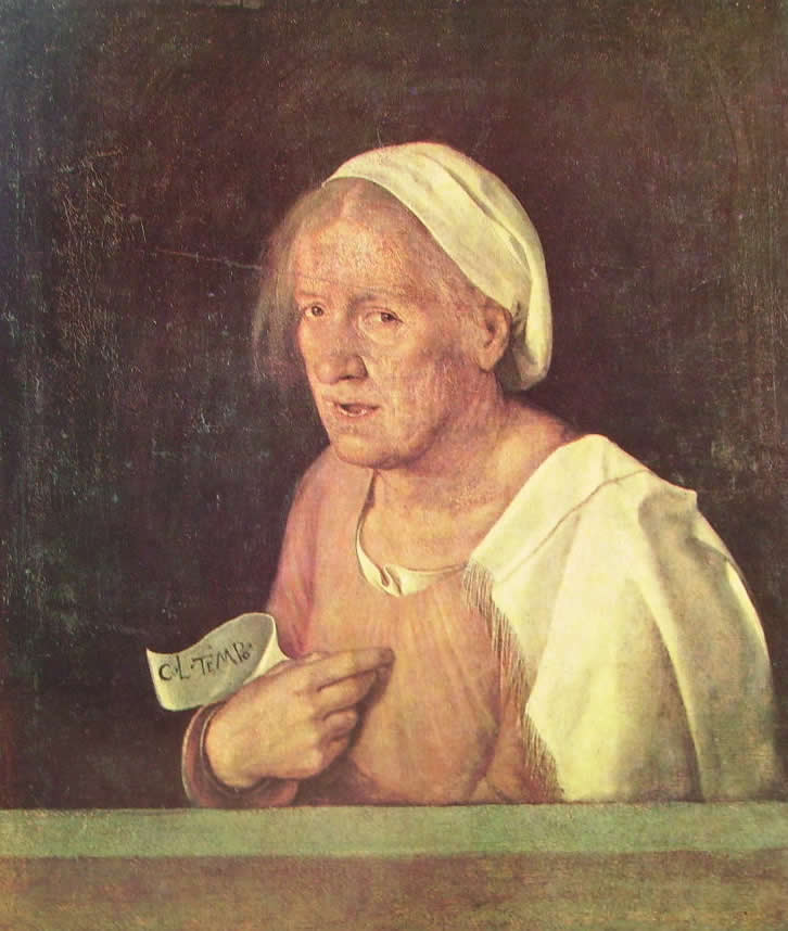 Al momento stai visualizzando Ritratto di vecchia (Venezia) del Giorgione